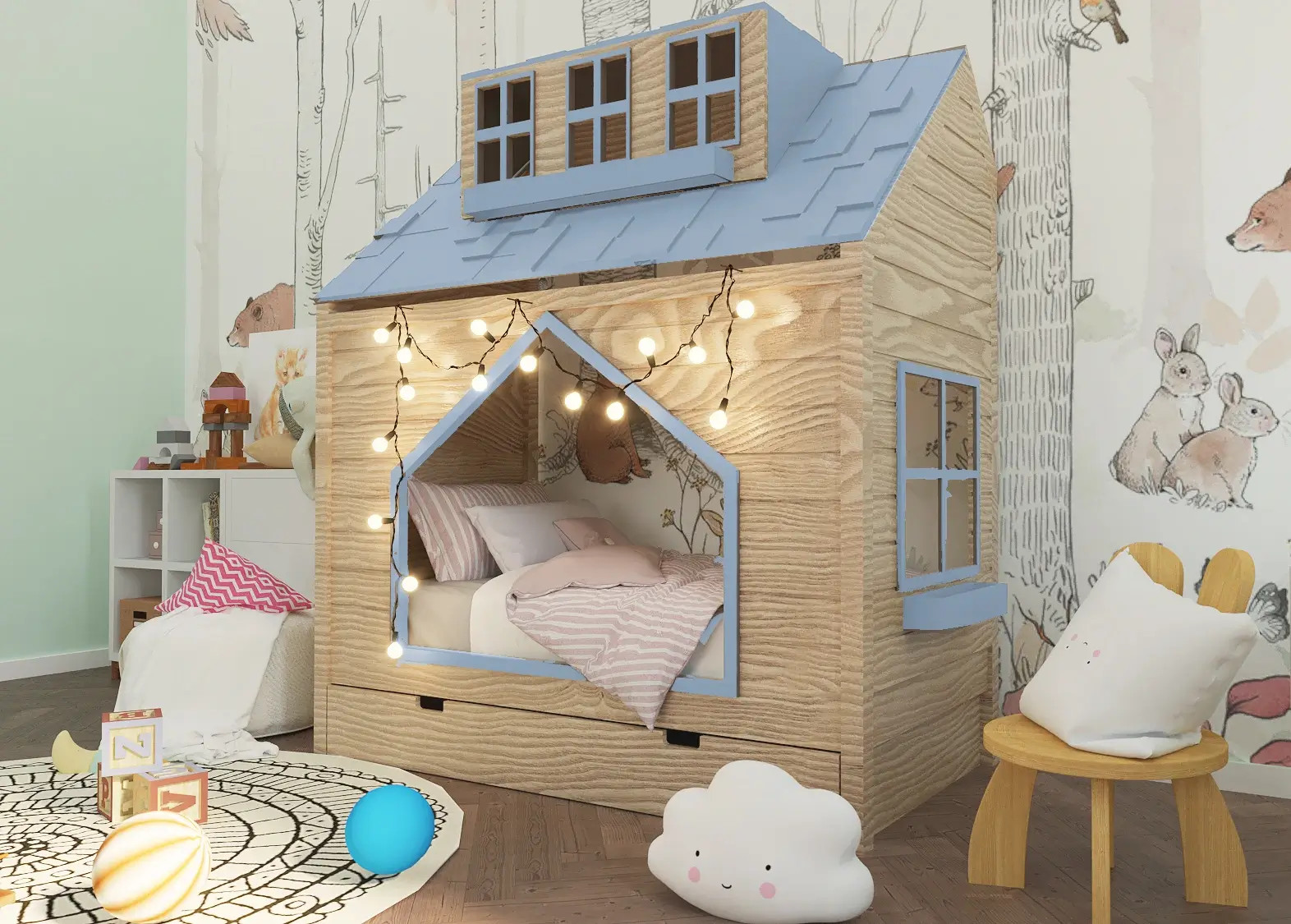 Hausbett, Spielbett COCO - Kubuk Moebel