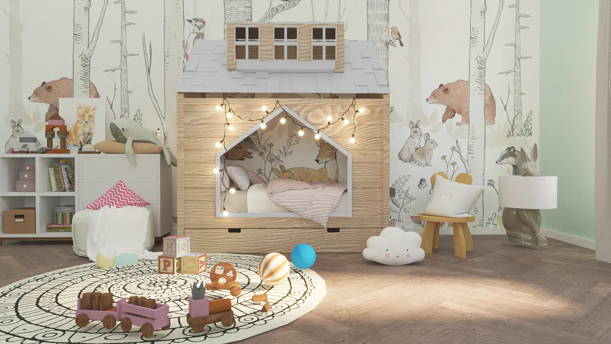 Hausbett, Spielbett COCO - Kubuk Moebel