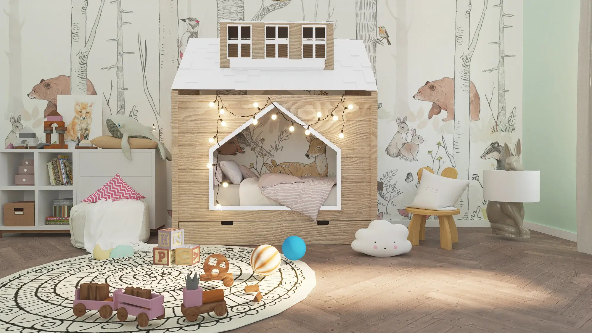 Hausbett, Spielbett COCO - Kubuk Moebel