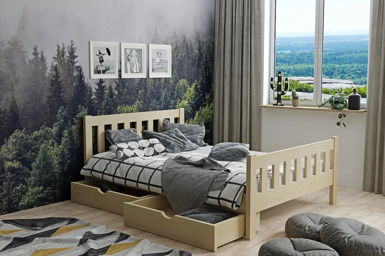 Einzelbett, Kinderbett MARIETTA - Kubuk Moebel
