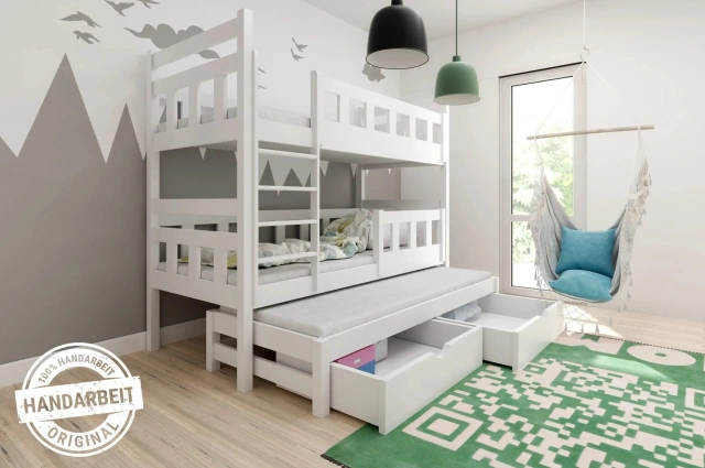Etagenbett, Spielbett MARCEL für 2 oder 3 Personen