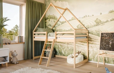 Kinderbett, Etagenbett, Hausbett Moon