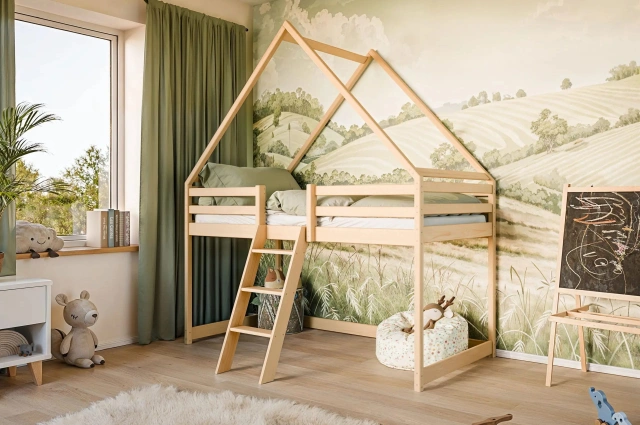 Kinderbett, Etagenbett, Hausbett Moon - Kubuk Moebel
