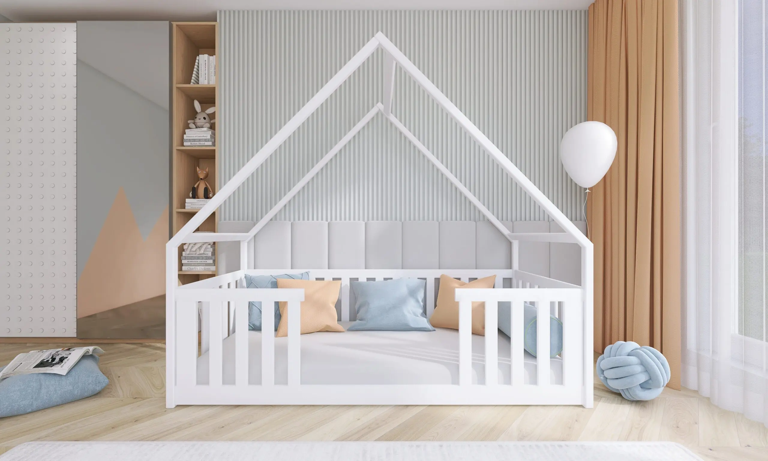 Kinderbett, Hausbett, Laufstall BEE - Kubuk Moebel
