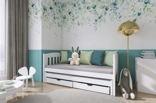 Ausziehbett, Kinderbett, Doppelbett AMELA - Kubuk Moebel