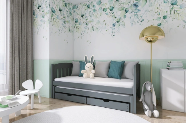 Ausziehbett, Kinderbett, Doppelbett AMELA - Kubuk Moebel