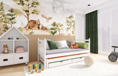 Ausziehbett, Kinderbett, Doppelbett DANIEL