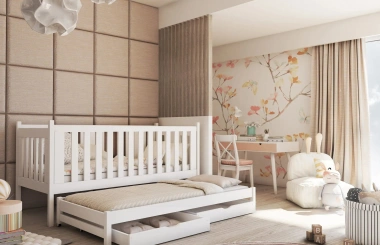 Ausziehbett, Kinderbett, Doppelbett KAYA