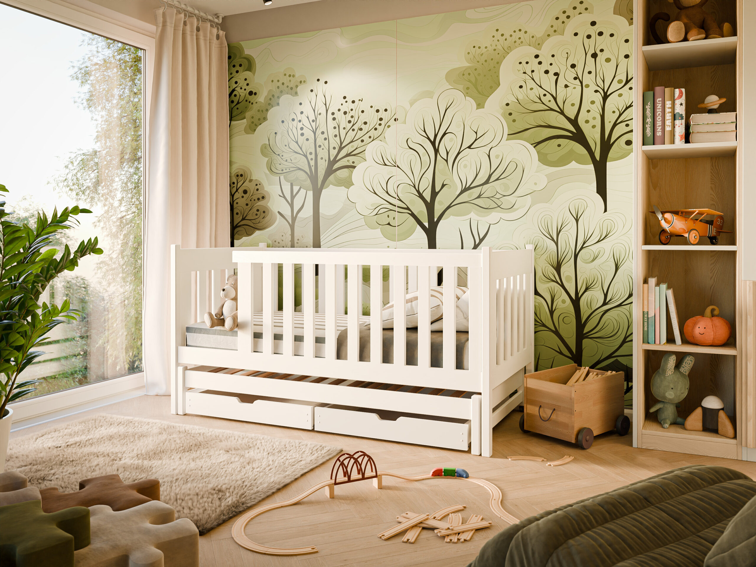 Ausziehbett, Kinderbett, Doppelbett KAYA - Kubuk Moebel