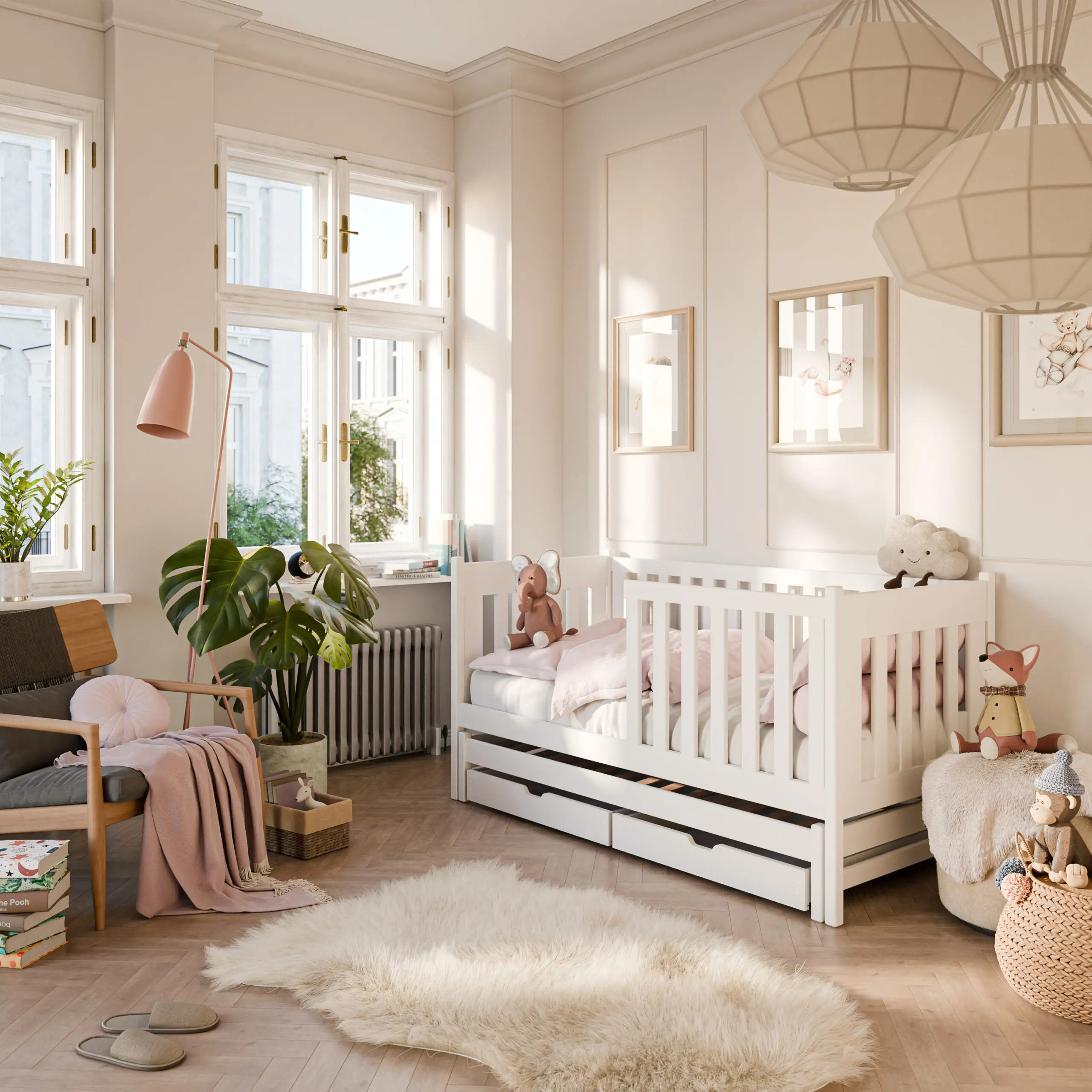 Ausziehbett, Kinderbett, Doppelbett KAYA - Kubuk Moebel