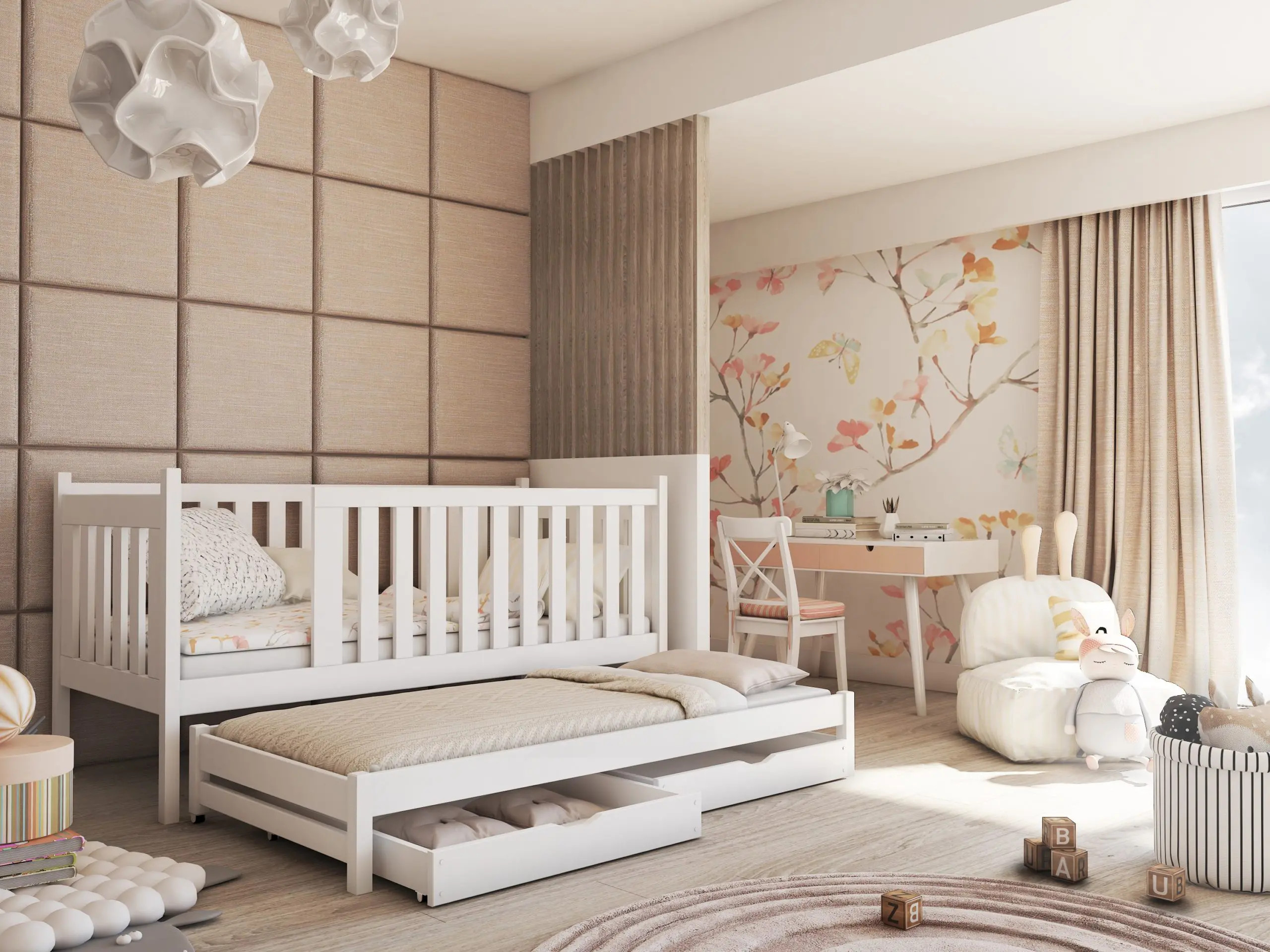 Ausziehbett, Kinderbett, Doppelbett KAYA - Kubuk Moebel