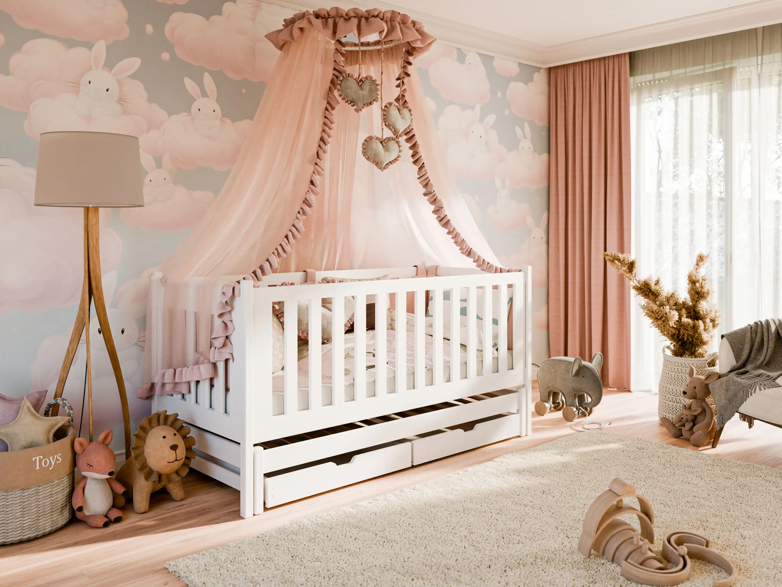 Ausziehbett, Kinderbett, Doppelbett KAYA - Kubuk Moebel
