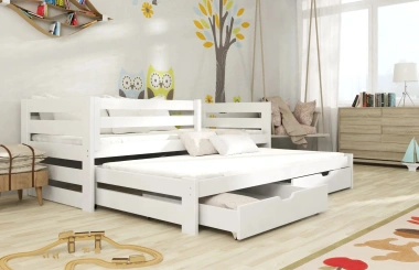 Ausziehbett, Kinderbett, Doppelbett KUBUS