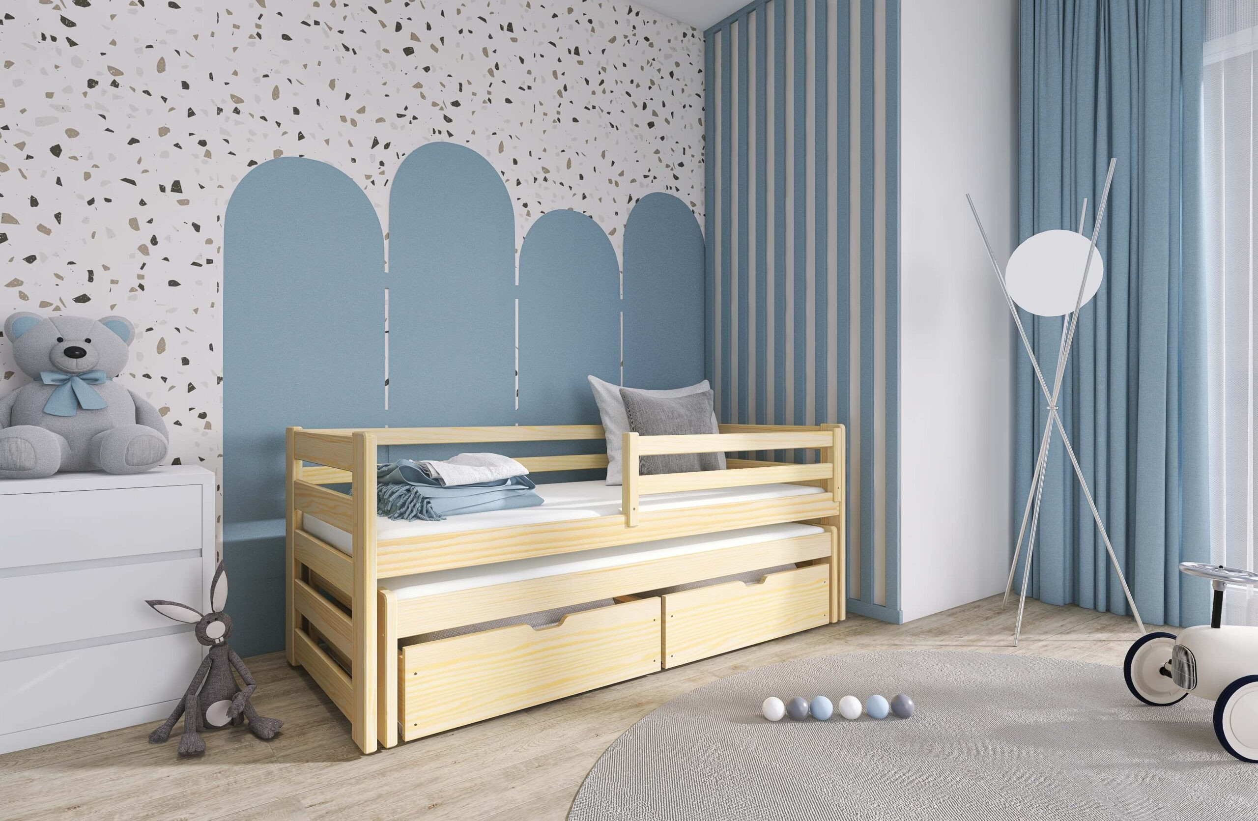 Ausziehbett, Doppelbett, Kinderbett SENSO - Kubuk Moebel