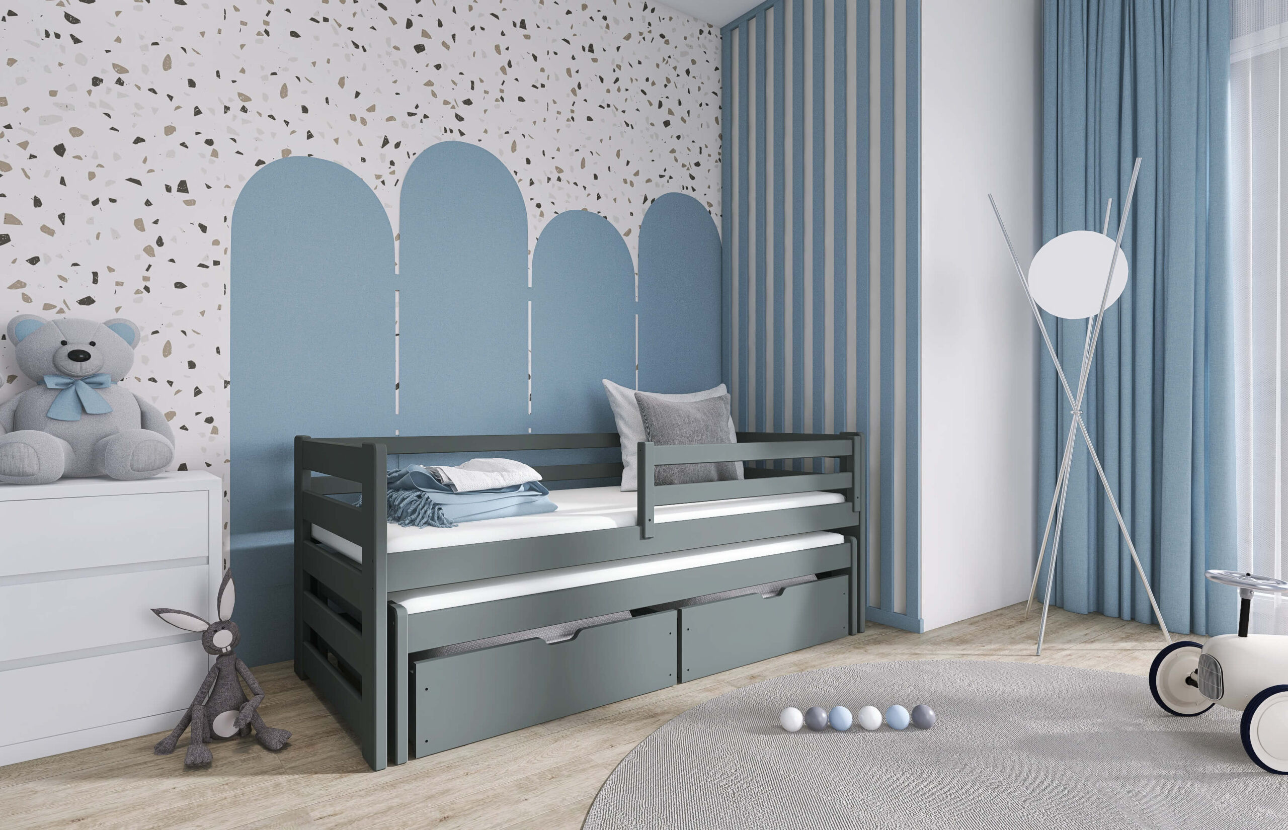 Ausziehbett, Doppelbett, Kinderbett SENSO - Kubuk Moebel