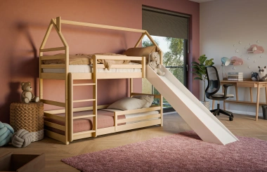 Etagenbett, Spielbett Play mit Rutsche