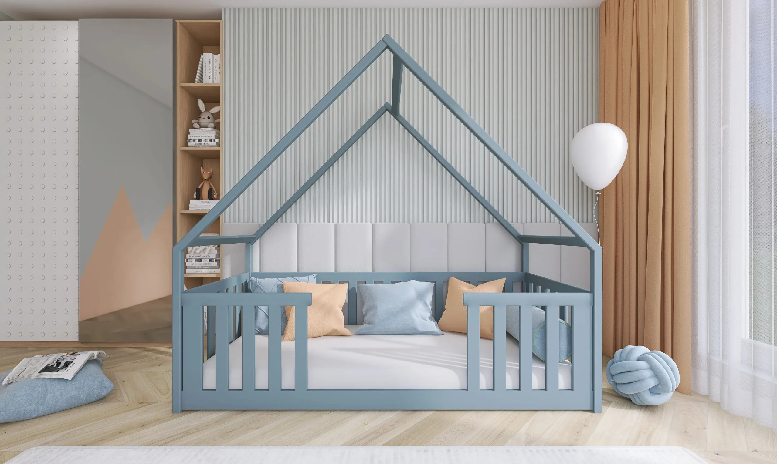 Kinderbett, Hausbett, Laufstall BEE - Kubuk Moebel