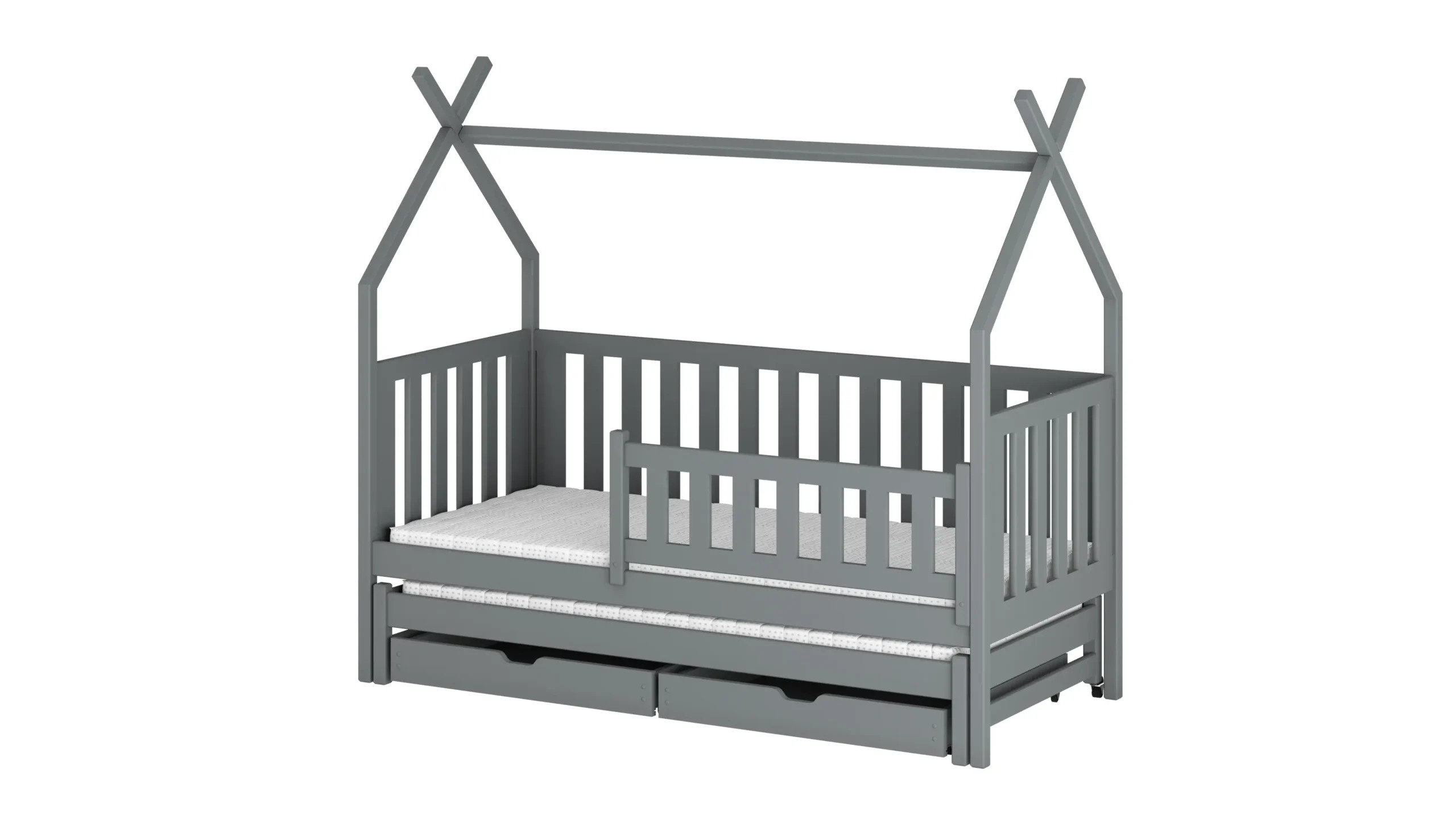 Hausbett, Ausziehbett, Kinderbett TYTUS - Kubuk Moebel