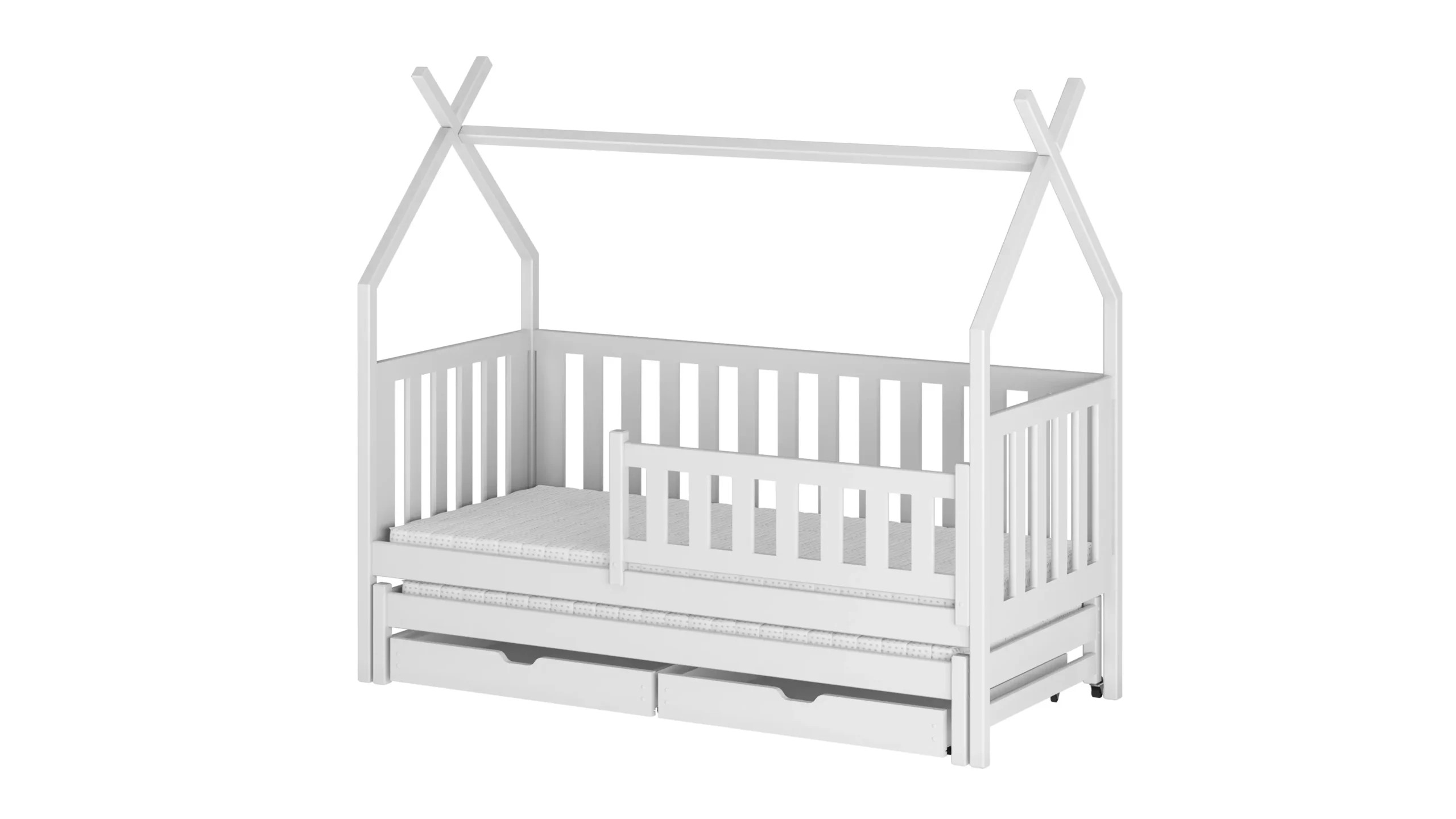 Hausbett, Ausziehbett, Kinderbett TYTUS - Kubuk Moebel