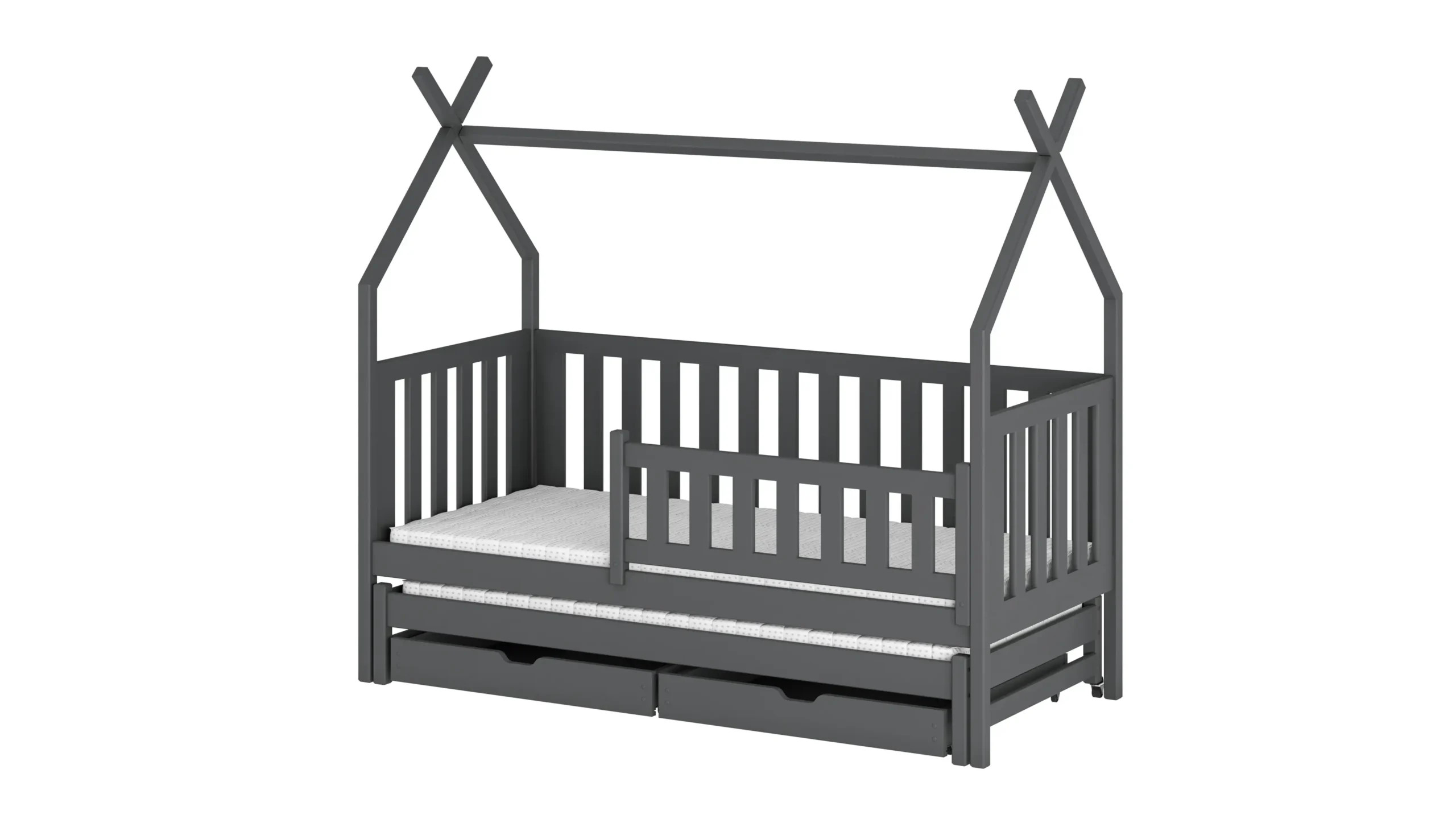 Hausbett, Ausziehbett, Kinderbett TYTUS - Kubuk Moebel