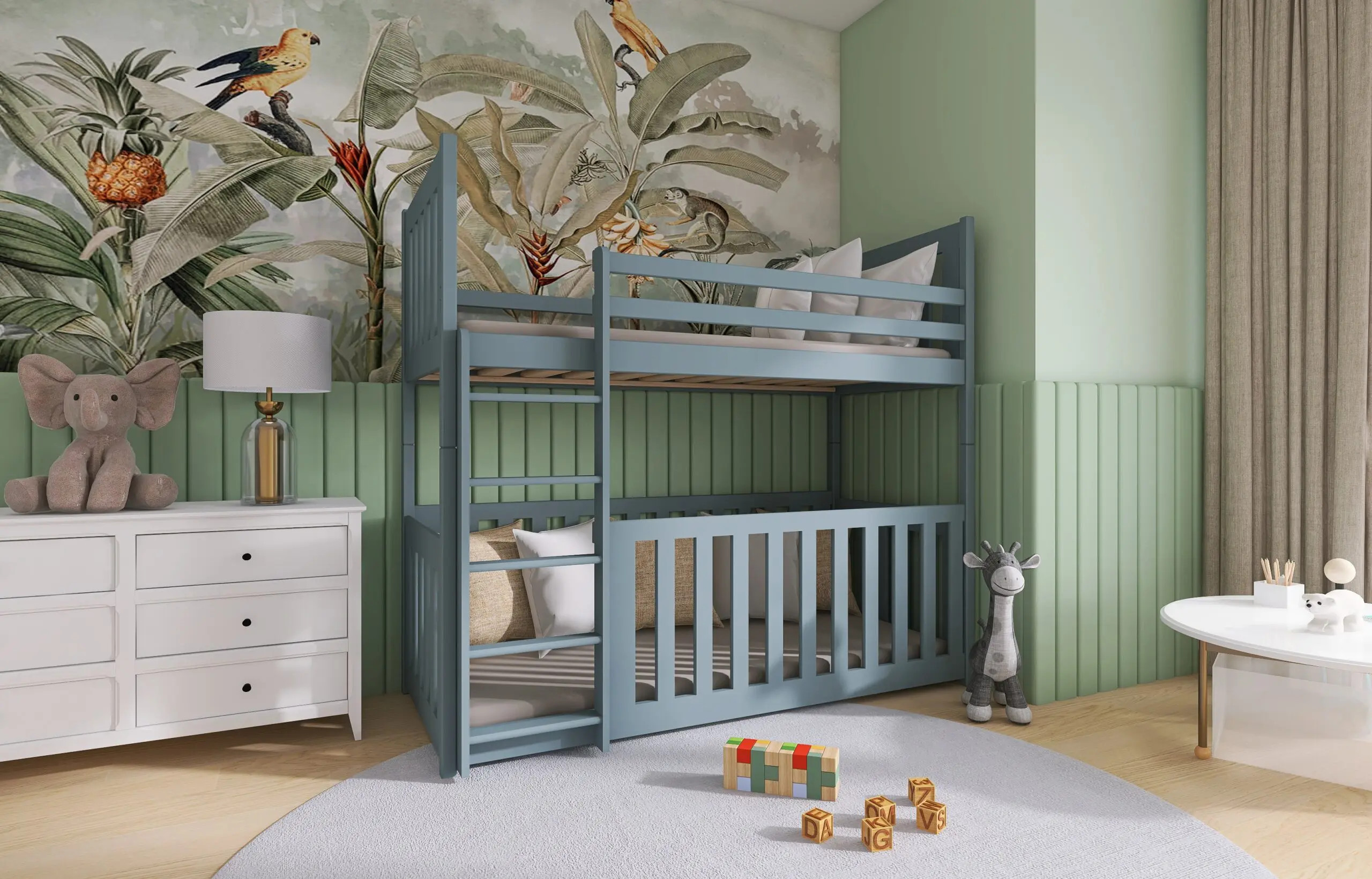 Etagenbett, Kinderbett CRIS - Kubuk Moebel