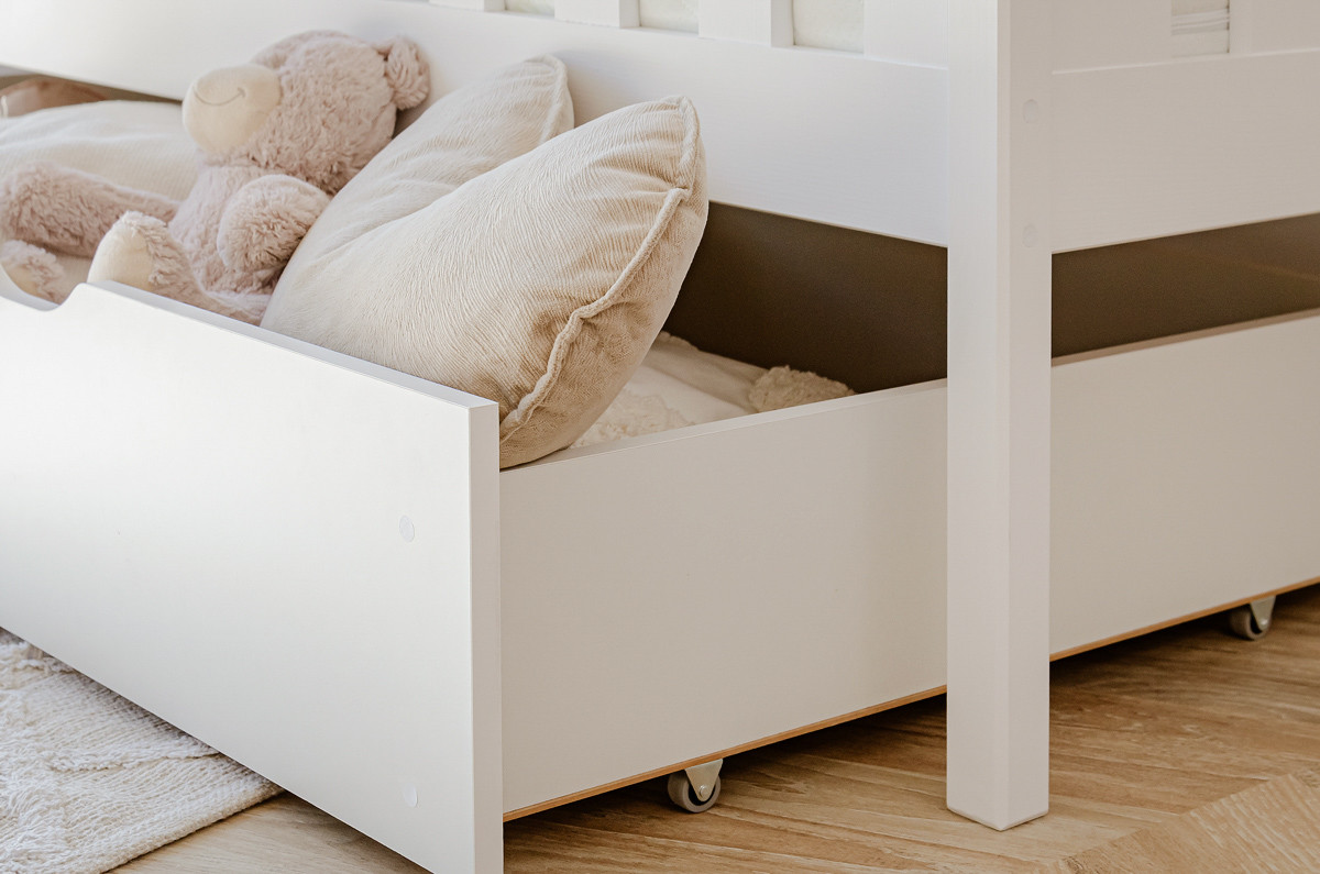 Etagenbett, Kinderbett DAVID mit Schubladen - Kubuk Moebel