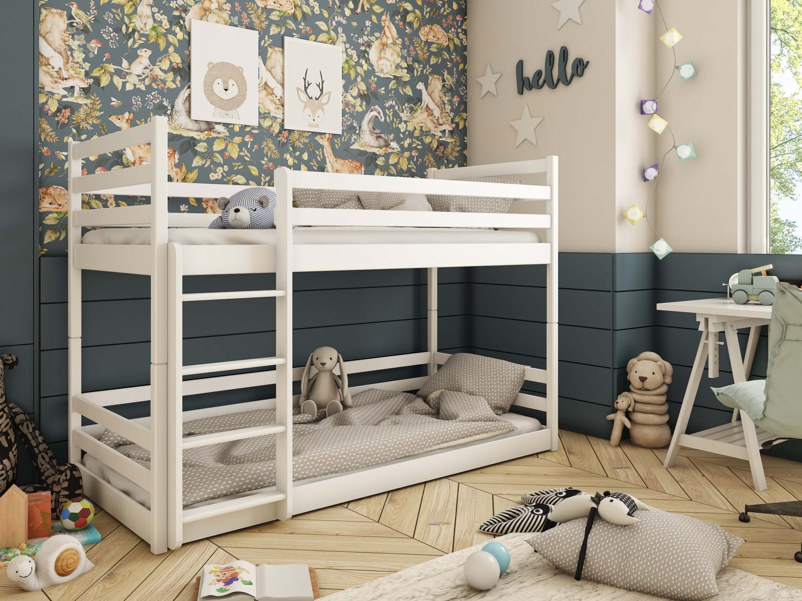 Etagenbett, Kinderbett MIKI - Kubuk Moebel