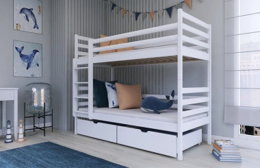 Etagenbett, Kinderbett NEMO mit Schubladen
