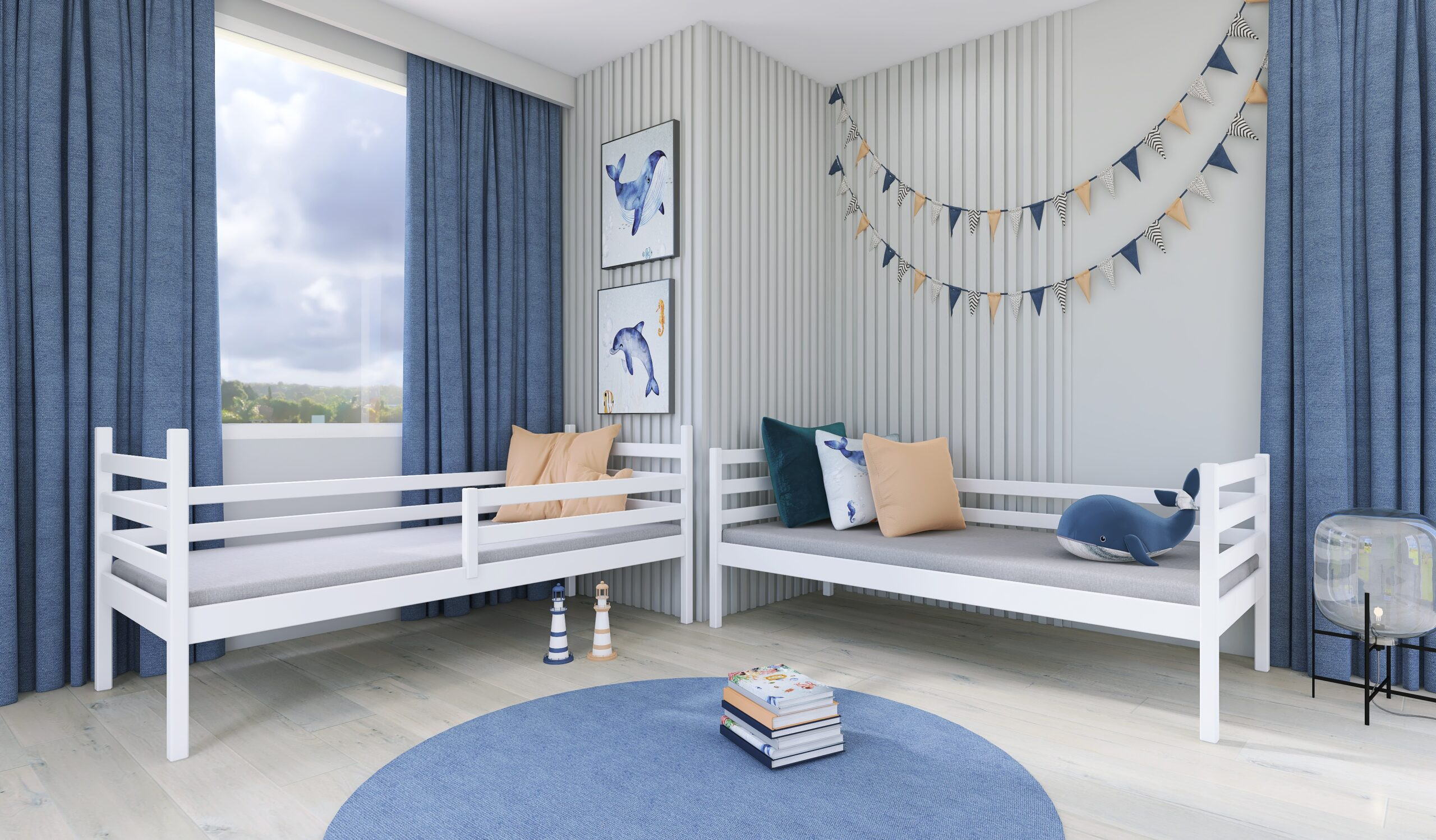 Etagenbett, Kinderbett NEMO mit Schubladen - Kubuk Moebel