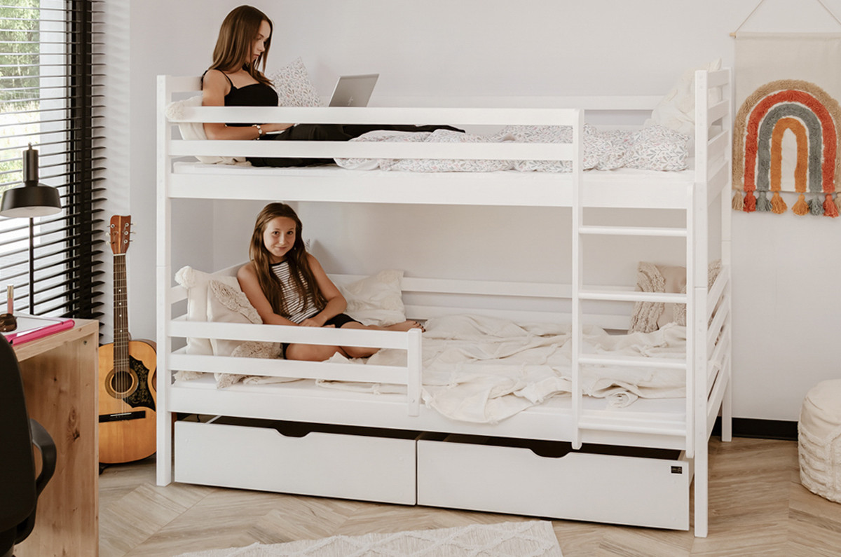 Etagenbett, Kinderbett NEMO mit Schubladen - Kubuk Moebel