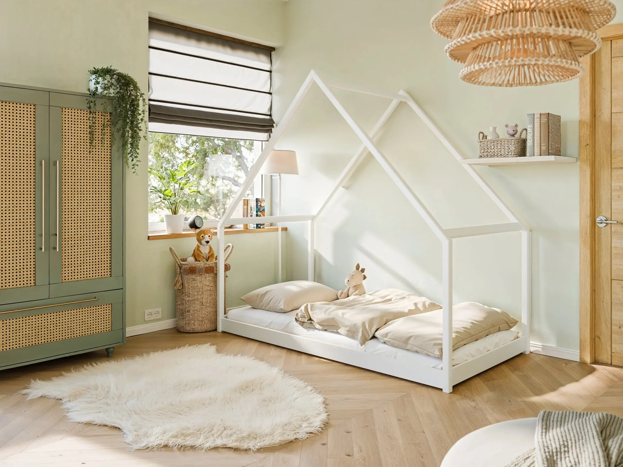 Hausbett, Kinderbett, Einzelbett Moris - Kubuk Moebel