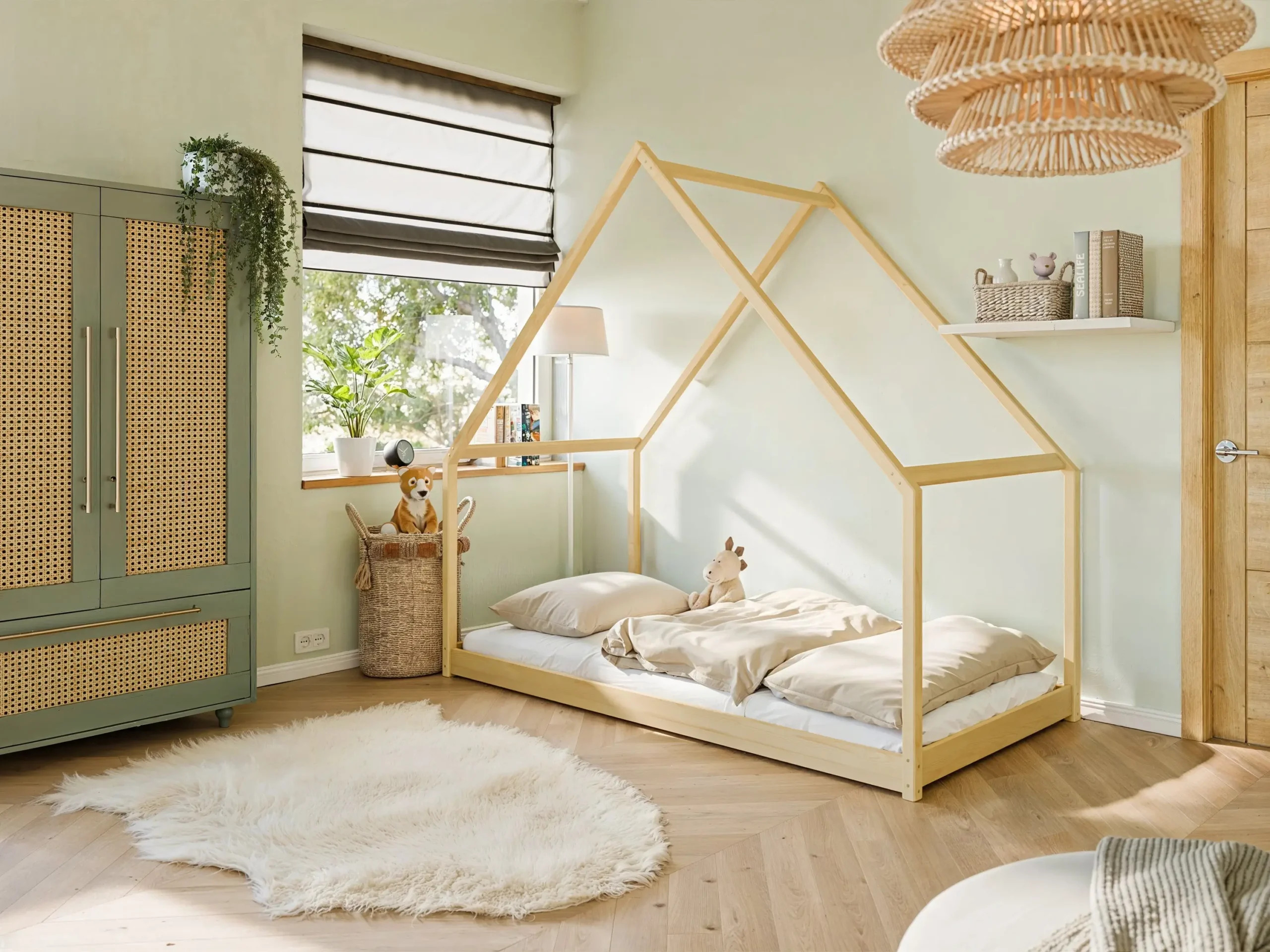 Hausbett, Kinderbett, Einzelbett Moris - Kubuk Moebel