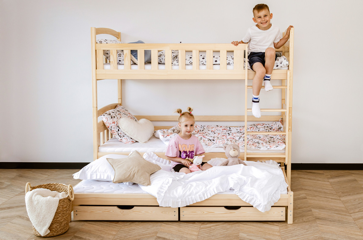Etagenbett, Kinderbett BLANKA mit Schubladen - Kubuk Moebel