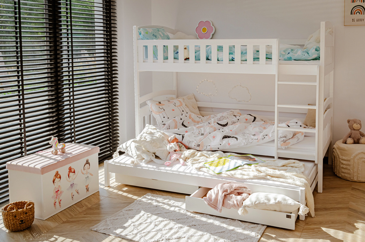 Etagenbett, Kinderbett BLANKA mit Schubladen - Kubuk Moebel