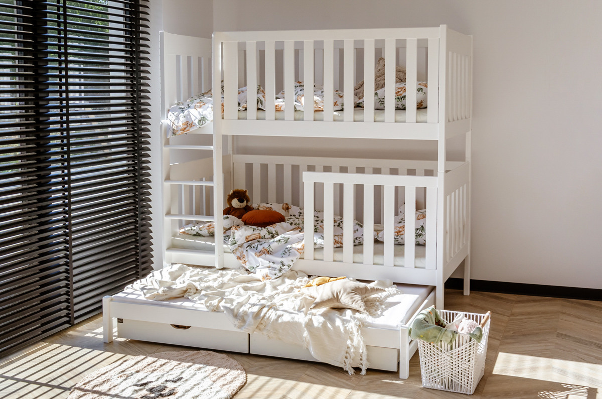 Etagenbett, Kinderbett EMILKA mit Schubladen - Kubuk Moebel
