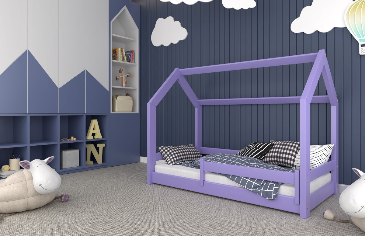 Einzelbett, Kinderbett, Hausbett MINI HAUSE - Kubuk Moebel