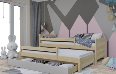 Ausziehbett, Kinderbett, Doppelbett DUO PLUS