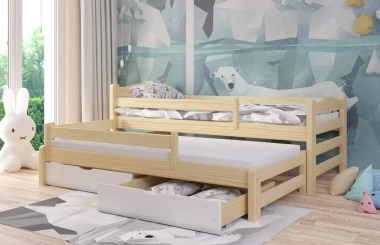 Ausziehbett, Kinderbett, Doppelbett DUOMI PLUS