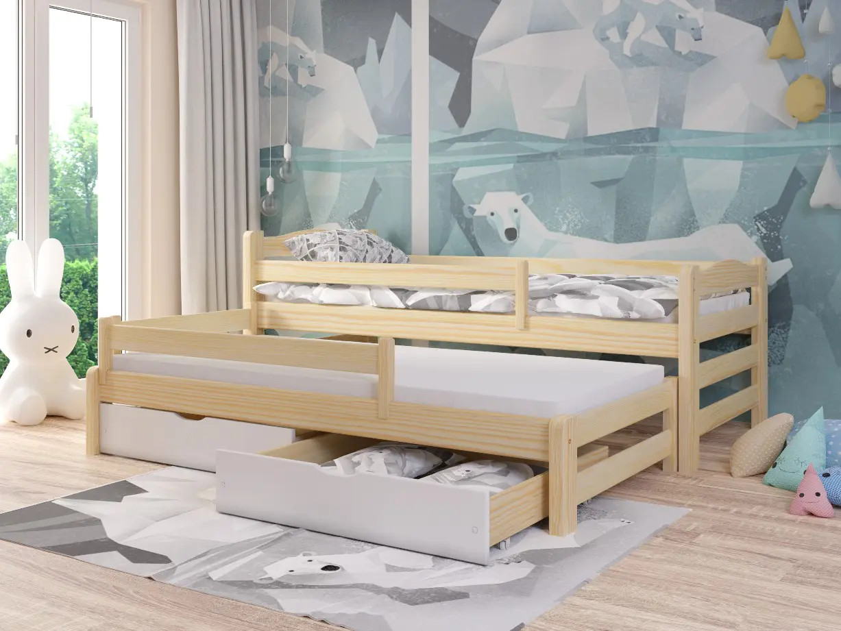 Ausziehbett, Kinderbett, Doppelbett DUOMI PLUS - Kubuk Moebel