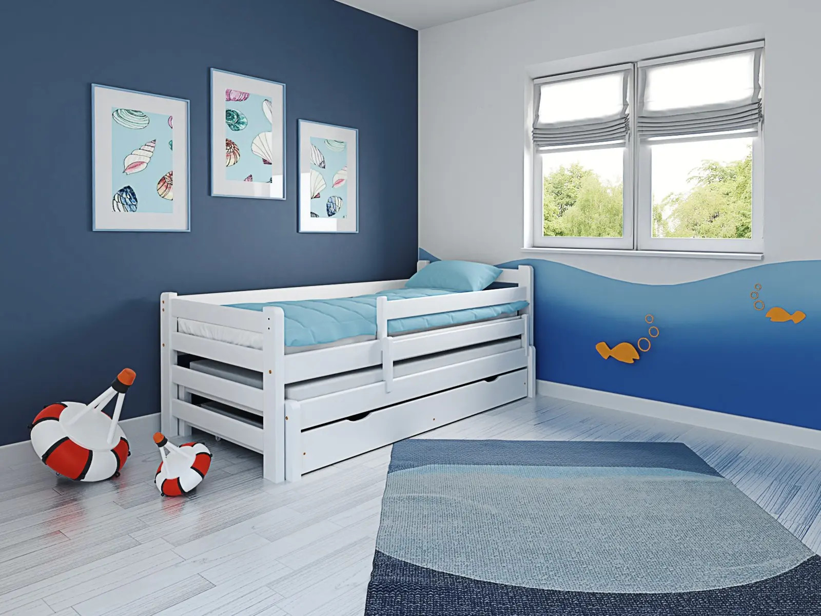 Ausziehbett, Kinderbett, Doppelbett DUOMI PLUS - Kubuk Moebel