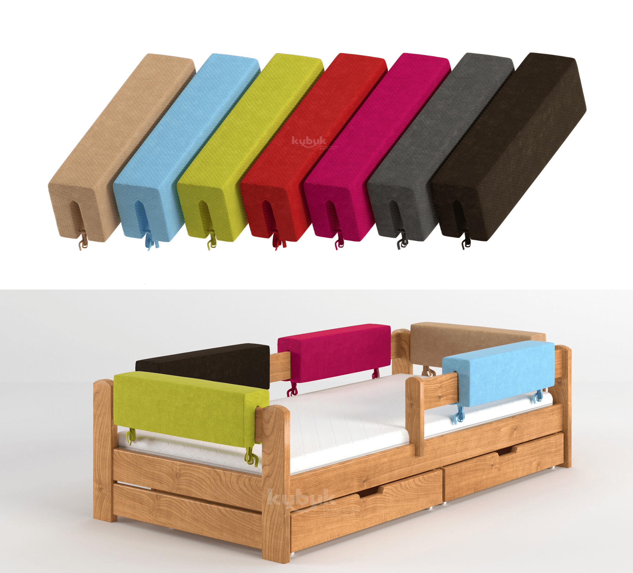 Hausbett, Ausziehbett, Kinderbett DUO PLUS HAUSE - Kubuk Moebel