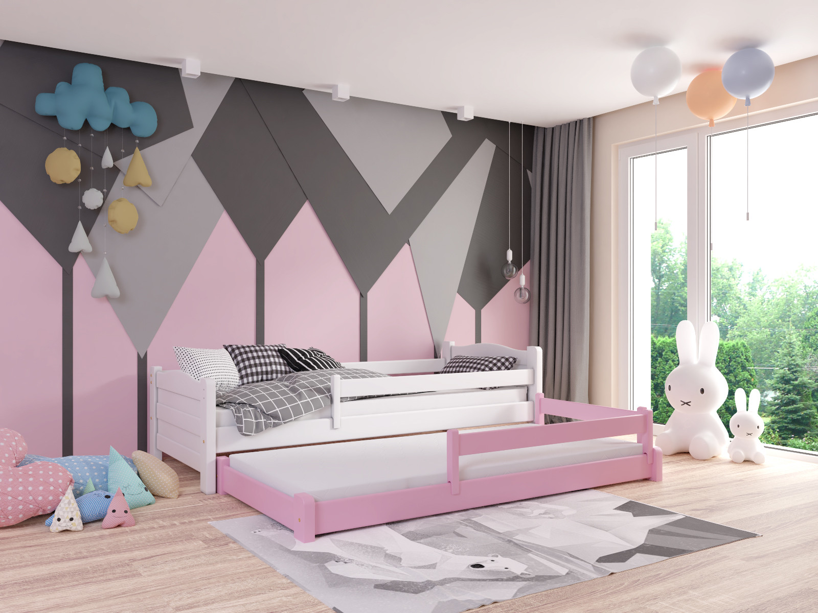 Ausziehbett, Kinderbett, Doppelbett DUO - Kubuk Moebel