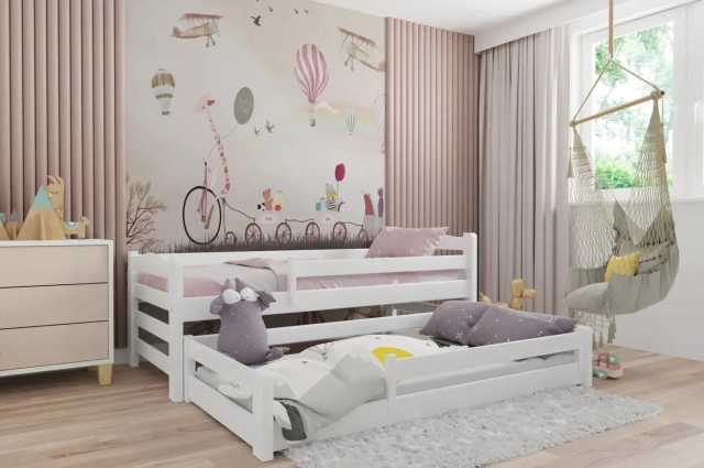 Kinderbett, Ausziehbett DUO MAX - Kubuk Moebel