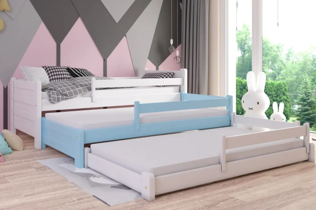 Ausziehbett, Kinderbett, Doppelbett TRIOS - Kubuk Moebel