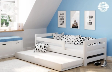 Einzelbett, Ausziehbett, Kinderbett, Doppelbett aus massivem Fichtenholz CLASSIK