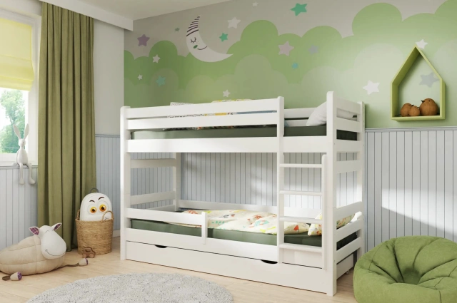 Etagenbett, Kinderbett Pietrus Midi - Kubuk Moebel