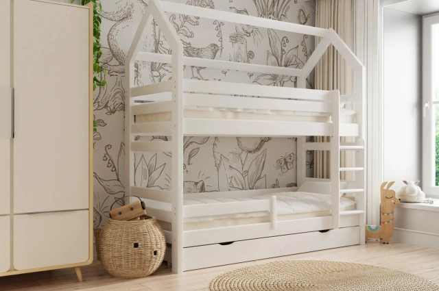 Hausbett, Kinderbett Pietrus Midi Hause - Kubuk Moebel