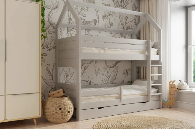 Hausbett, Kinderbett Pietrus Maxi Hause - Kubuk Moebel