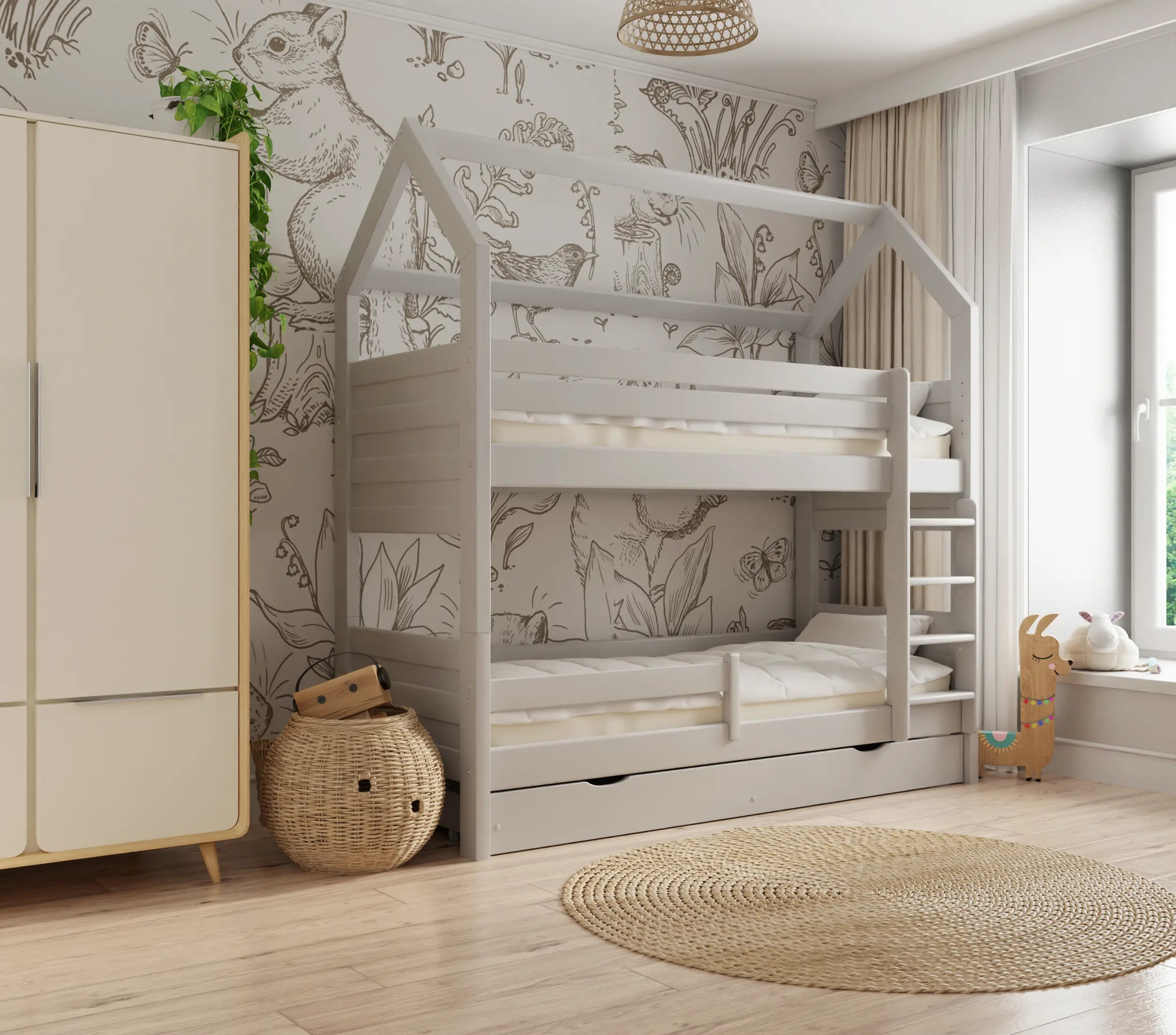 Hausbett, Kinderbett Pietrus Maxi Hause - Kubuk Moebel