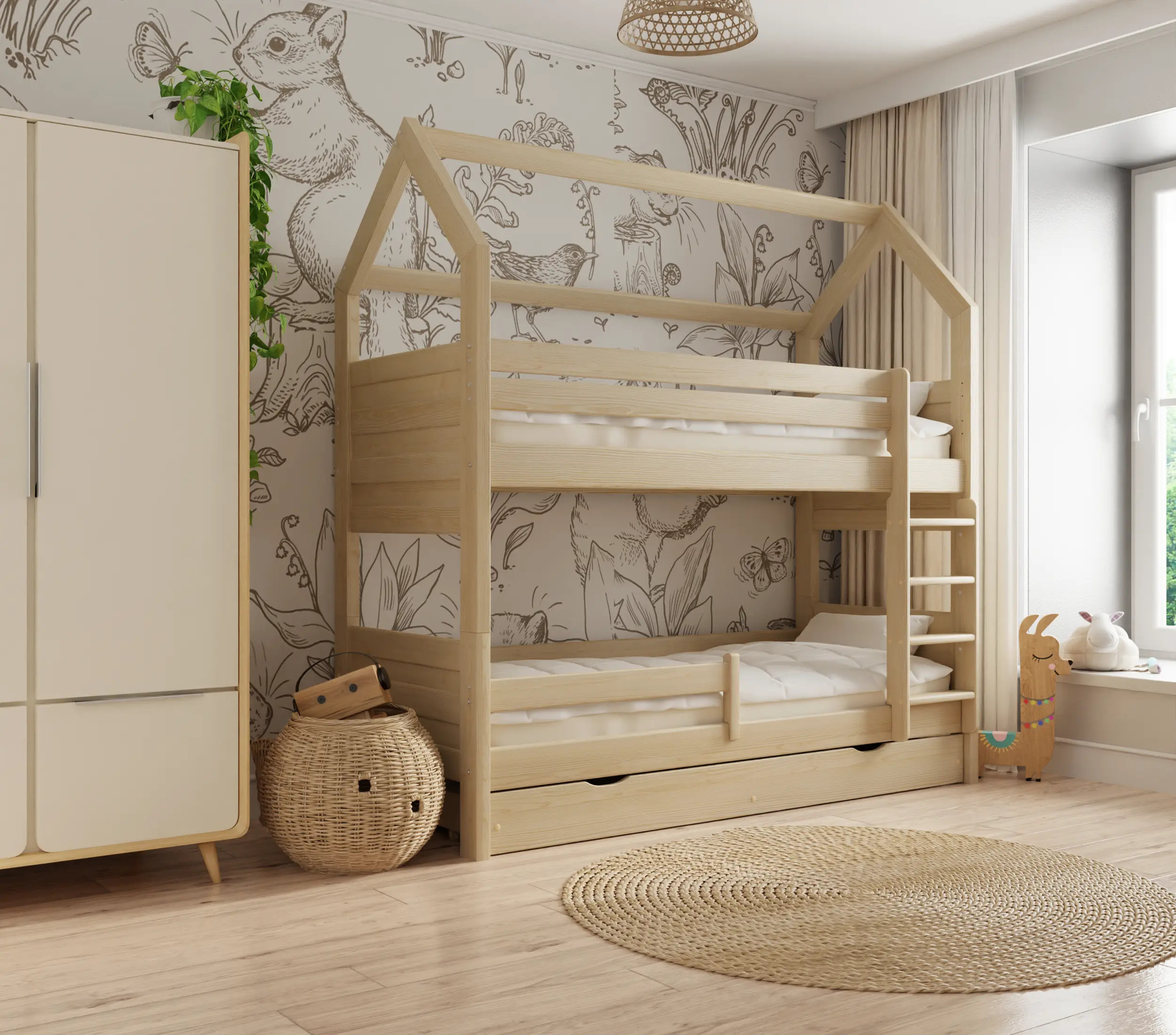 Hausbett, Kinderbett Pietrus Maxi Hause - Kubuk Moebel
